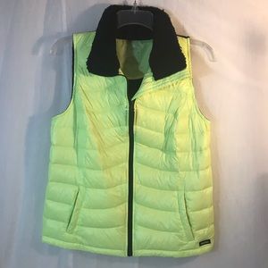 Calvin Klein Down Filled Lime/Black Puffer Vest